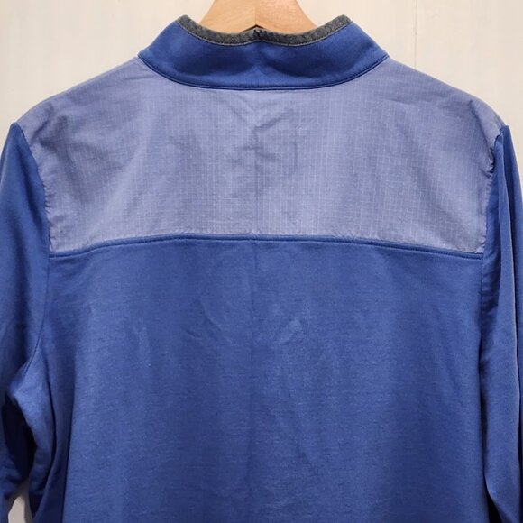 LL Bean Women's Rugby Pullover Chambray Trim Sweatshirt Blue Size XL - Picture 8 of 11